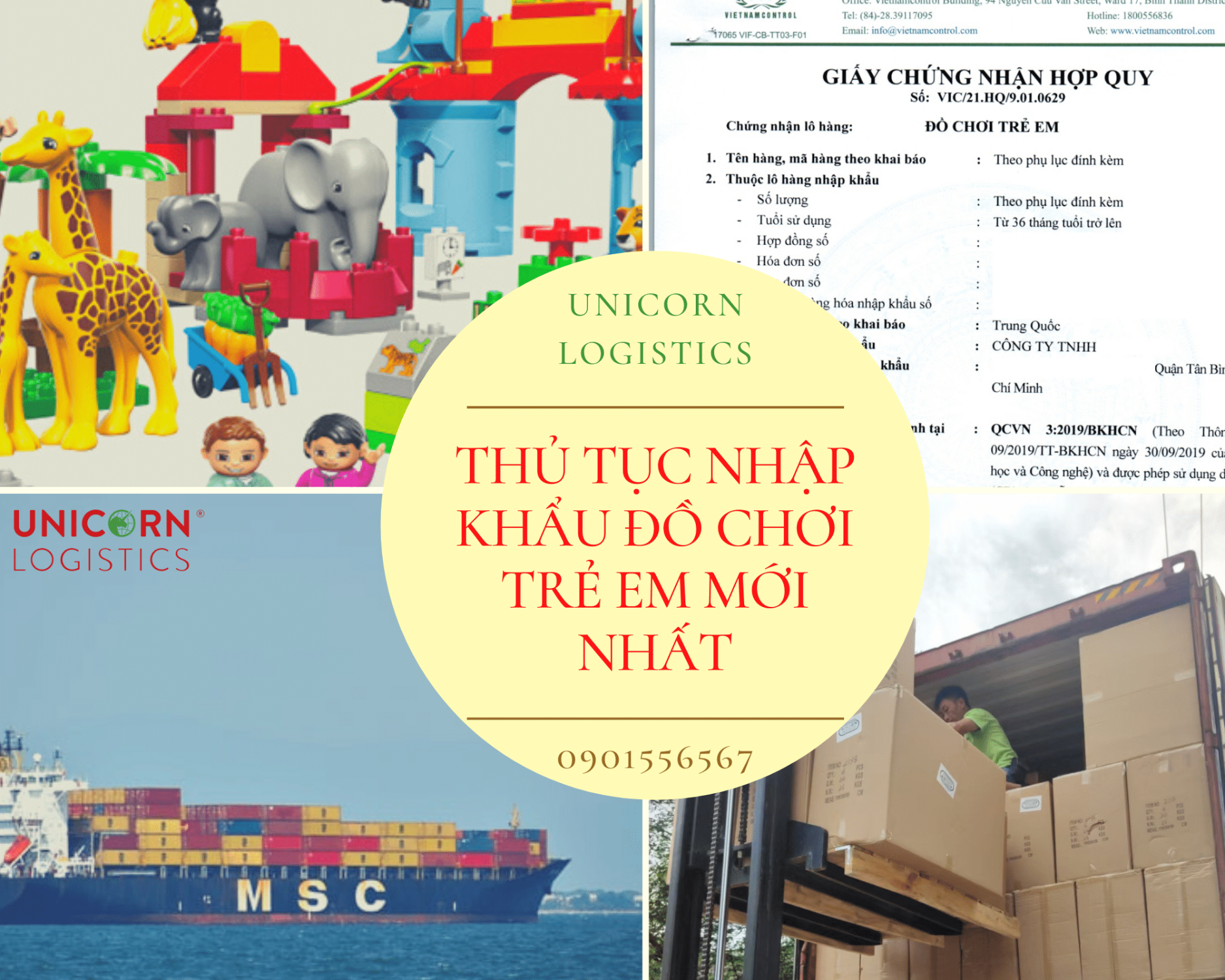 THỦ TỤC NHẬP KHẨU ĐỒ CHƠI TRẺ EM MỚI NHẤT