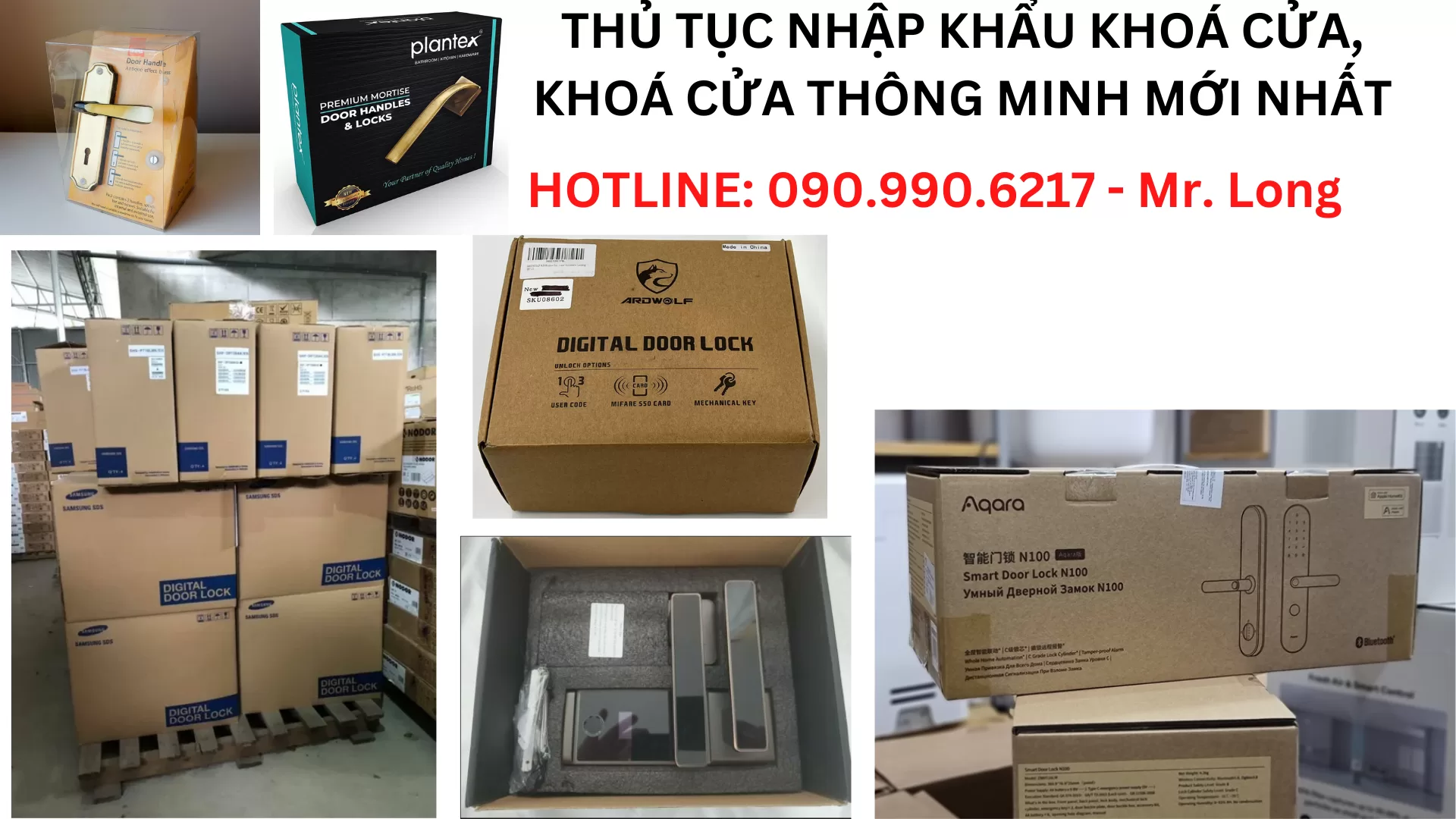 THỦ TỤC NHẬP KHẨU KHOÁ CỬA, KHOÁ CỬA THÔNG MINH MỚI NHẤT(1)