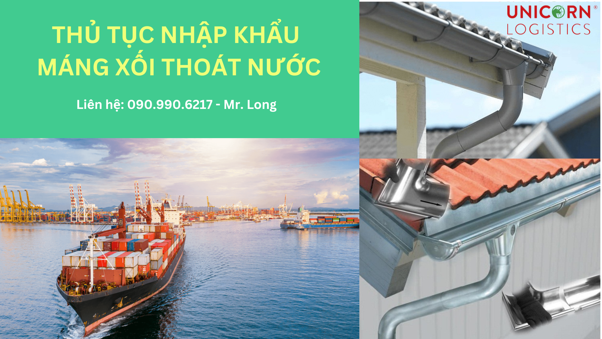 THỦ TỤC NHẬP KHẨU MÁNG XỐI